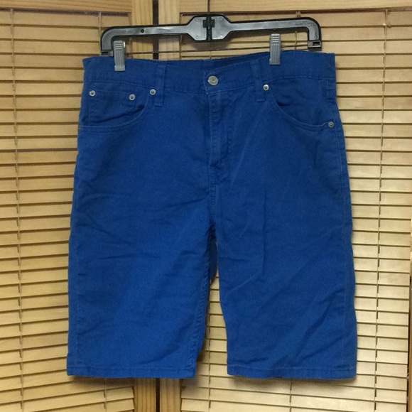 🐞 Bright Blue Levi 508 Shorts Sz 30 - Picture 2 of 6
